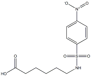 6-[(4-nitrobenzene)sulfonamido]hexanoic acid,,结构式