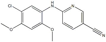 6-[(5-chloro-2,4-dimethoxyphenyl)amino]nicotinonitrile Structure