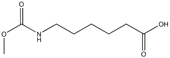 6-[(methoxycarbonyl)amino]hexanoic acid Struktur