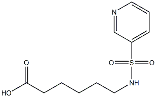 6-[(pyridin-3-ylsulfonyl)amino]hexanoic acid,,结构式