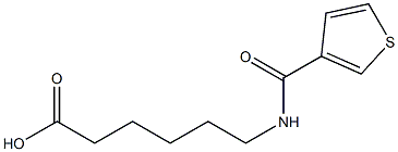 6-[(thien-3-ylcarbonyl)amino]hexanoic acid Struktur