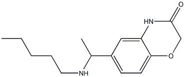 6-[1-(pentylamino)ethyl]-3,4-dihydro-2H-1,4-benzoxazin-3-one|