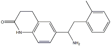 6-[1-amino-2-(2-methylphenyl)ethyl]-1,2,3,4-tetrahydroquinolin-2-one Structure