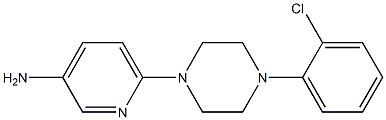 6-[4-(2-chlorophenyl)piperazin-1-yl]pyridin-3-amine Struktur