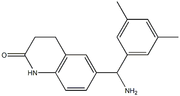 6-[amino(3,5-dimethylphenyl)methyl]-1,2,3,4-tetrahydroquinolin-2-one,,结构式