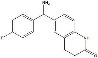 6-[amino(4-fluorophenyl)methyl]-1,2,3,4-tetrahydroquinolin-2-one Structure