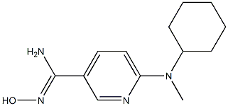 6-[cyclohexyl(methyl)amino]-N'-hydroxypyridine-3-carboximidamide