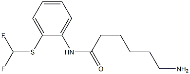 6-amino-N-{2-[(difluoromethyl)thio]phenyl}hexanamide 结构式