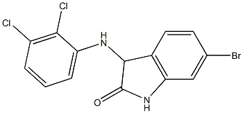  6-bromo-3-[(2,3-dichlorophenyl)amino]-2,3-dihydro-1H-indol-2-one