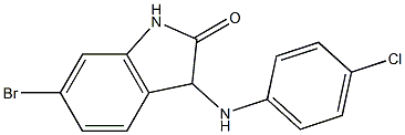 6-bromo-3-[(4-chlorophenyl)amino]-2,3-dihydro-1H-indol-2-one Struktur