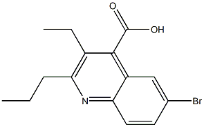6-bromo-3-ethyl-2-propylquinoline-4-carboxylic acid
