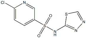 6-chloro-N-(1,3,4-thiadiazol-2-yl)pyridine-3-sulfonamide Structure
