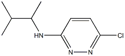 6-chloro-N-(3-methylbutan-2-yl)pyridazin-3-amine 结构式