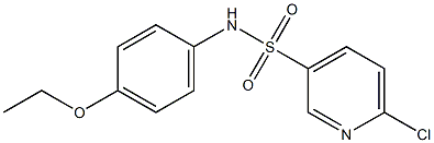 6-chloro-N-(4-ethoxyphenyl)pyridine-3-sulfonamide Structure