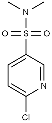 6-chloro-N,N-dimethylpyridine-3-sulfonamide Struktur