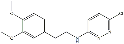 6-chloro-N-[2-(3,4-dimethoxyphenyl)ethyl]pyridazin-3-amine,,结构式