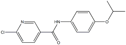 6-chloro-N-[4-(propan-2-yloxy)phenyl]pyridine-3-carboxamide 化学構造式