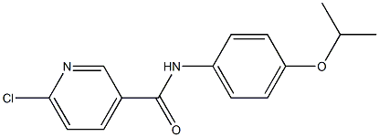 6-chloro-N-[4-(propan-2-yloxy)phenyl]pyridine-3-carboxamide Structure