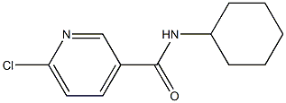 6-chloro-N-cyclohexylpyridine-3-carboxamide Struktur