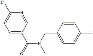 6-chloro-N-methyl-N-[(4-methylphenyl)methyl]pyridine-3-carboxamide