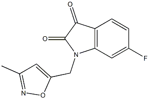 6-fluoro-1-[(3-methyl-1,2-oxazol-5-yl)methyl]-2,3-dihydro-1H-indole-2,3-dione