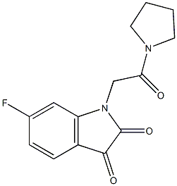 6-fluoro-1-[2-oxo-2-(pyrrolidin-1-yl)ethyl]-2,3-dihydro-1H-indole-2,3-dione