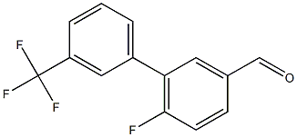 6-fluoro-3'-(trifluoromethyl)-1,1'-biphenyl-3-carbaldehyde Struktur