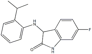 6-fluoro-3-{[2-(propan-2-yl)phenyl]amino}-2,3-dihydro-1H-indol-2-one|