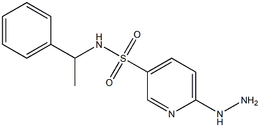  6-hydrazinyl-N-(1-phenylethyl)pyridine-3-sulfonamide