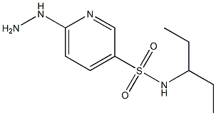 6-hydrazinyl-N-(pentan-3-yl)pyridine-3-sulfonamide Structure