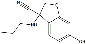 6-hydroxy-3-(propylamino)-2,3-dihydro-1-benzofuran-3-carbonitrile 化学構造式