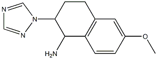 6-methoxy-2-(1H-1,2,4-triazol-1-yl)-1,2,3,4-tetrahydronaphthalen-1-amine Structure