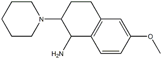 6-methoxy-2-(piperidin-1-yl)-1,2,3,4-tetrahydronaphthalen-1-amine Structure