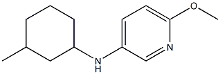 6-methoxy-N-(3-methylcyclohexyl)pyridin-3-amine Struktur