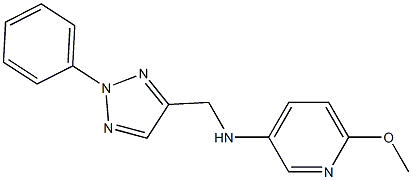 6-methoxy-N-[(2-phenyl-2H-1,2,3-triazol-4-yl)methyl]pyridin-3-amine Struktur