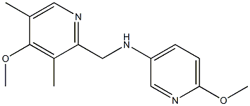 6-methoxy-N-[(4-methoxy-3,5-dimethylpyridin-2-yl)methyl]pyridin-3-amine Struktur