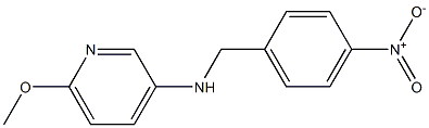 6-methoxy-N-[(4-nitrophenyl)methyl]pyridin-3-amine Struktur