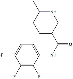 6-methyl-N-(2,3,4-trifluorophenyl)piperidine-3-carboxamide,,结构式