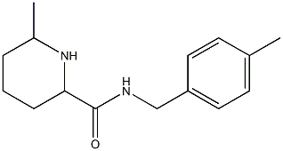 6-methyl-N-(4-methylbenzyl)piperidine-2-carboxamide,,结构式