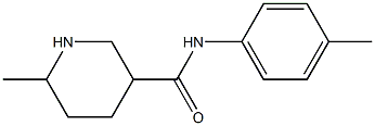 6-methyl-N-(4-methylphenyl)piperidine-3-carboxamide Struktur