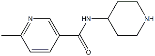 6-methyl-N-piperidin-4-ylnicotinamide Struktur