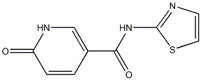 6-oxo-N-(1,3-thiazol-2-yl)-1,6-dihydropyridine-3-carboxamide Structure