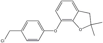 7-[4-(chloromethyl)phenoxy]-2,2-dimethyl-2,3-dihydro-1-benzofuran