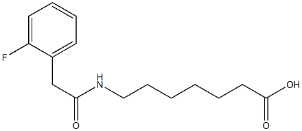 7-{[(2-fluorophenyl)acetyl]amino}heptanoic acid,,结构式