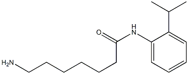 7-amino-N-(2-isopropylphenyl)heptanamide 结构式