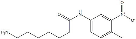 7-amino-N-(4-methyl-3-nitrophenyl)heptanamide 化学構造式