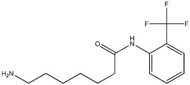 7-amino-N-[2-(trifluoromethyl)phenyl]heptanamide Structure