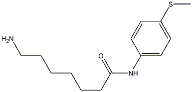 7-amino-N-[4-(methylthio)phenyl]heptanamide