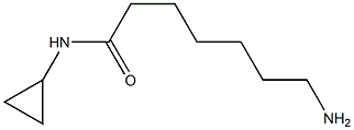 7-amino-N-cyclopropylheptanamide 结构式