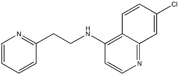 7-chloro-N-[2-(pyridin-2-yl)ethyl]quinolin-4-amine Struktur